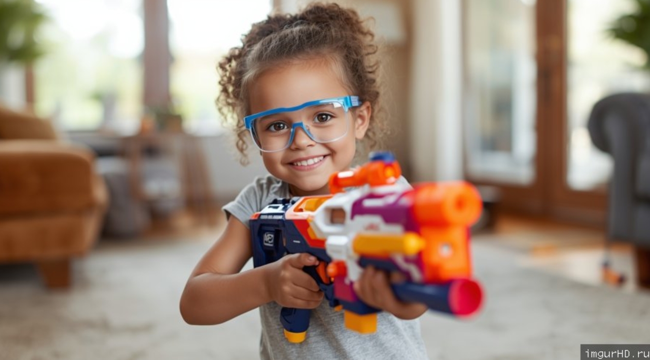 Nerf-бластер для ребёнка: безопасное и увлекательное оружие для активных игр