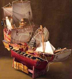 Бумажная модель - Пиратская Шхуна