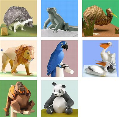 Бумажные модели для детского творчества