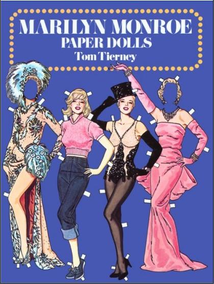 Бумажная кукла "Мэрилин Монро"