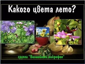 Видео-клип "Какого цвета лето"