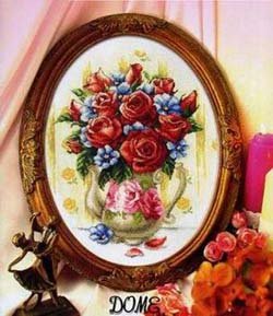 Схемы вышивки крестом от DOME «Цветы»