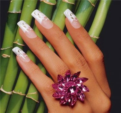 Наращивание ногтей верхними формами