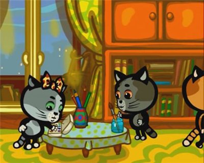 Мультяшки в кармашке: Три котенка (2009) DVDRip