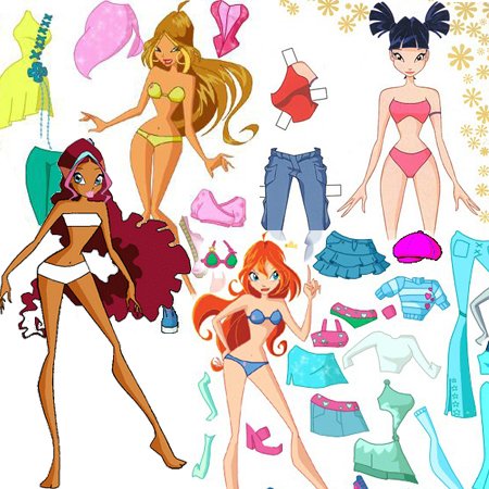 Бумажные куклы Винкс (Winx)