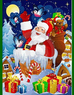 Раскраска. Веселый Новый год и Рождество