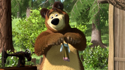 Маша и Медведь 18 серия: Большая стирка! (2011) DVDRip