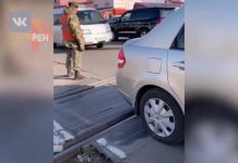Спасение девочки, запертой в авто на железной дороге, сняли на видео
