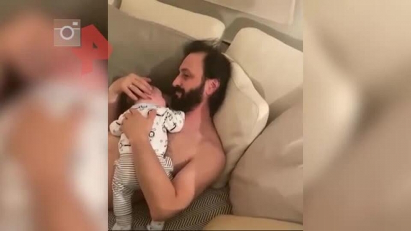 Укачивающий сына Авербух растрогал подписчиков