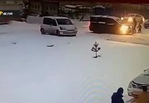 Машина сбила ребенка на снегокате в Новосибирске