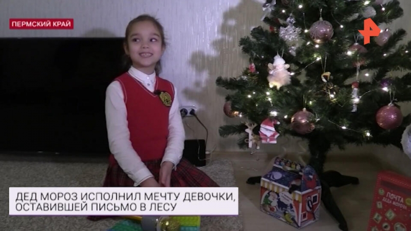 Дед Мороз исполнил мечту оставившей письмо в лесу школьницы из Перми