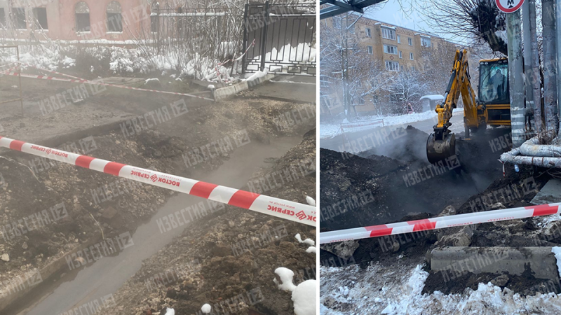 Кадры с места падения девочки в яму с кипятком под Москвой