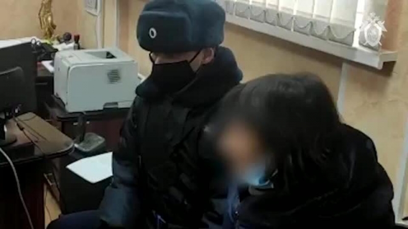 СК показал кадры допроса матери замерзших под Саратовом детей