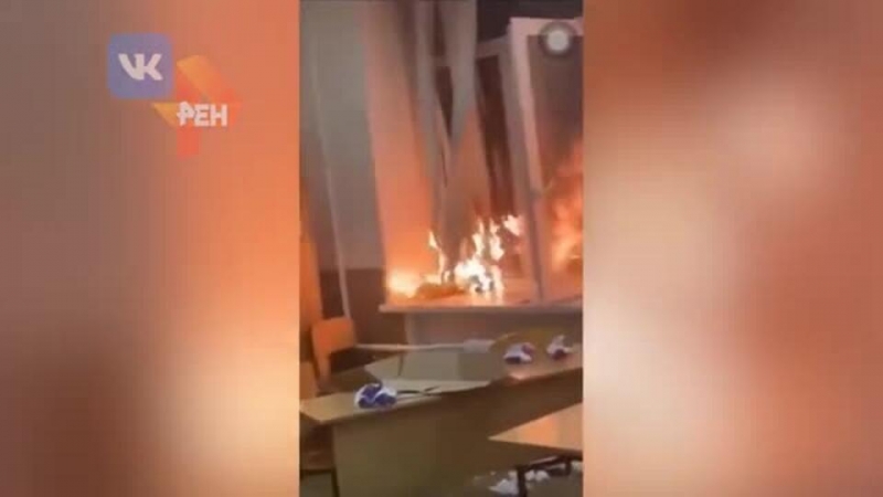 Учеников гимназии в Томске эвакуировали из-за пожара