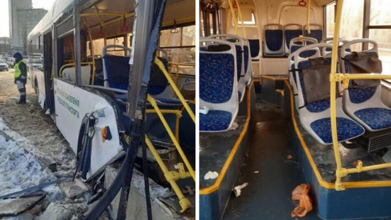 Двое детей и девять взрослых пострадали в ДТП с маршруткой в Воронеже