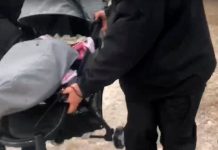 Мать с коляской оказалась на пути погромщиков в Алма-Ате