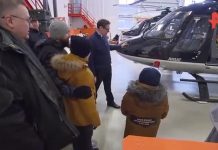 Оверчук исполнил мечту мальчика побывать в роли пилота вертолета