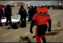 Видео с места гибели провалившегося под лед ребенка в Ленобласти