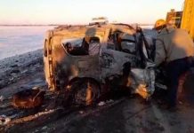 Трое детей заживо сгорели в салоне авто в результате ДТП в Казахстане