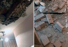 В Красноярске в квартире рухнул потолок, едва не убив ребенка