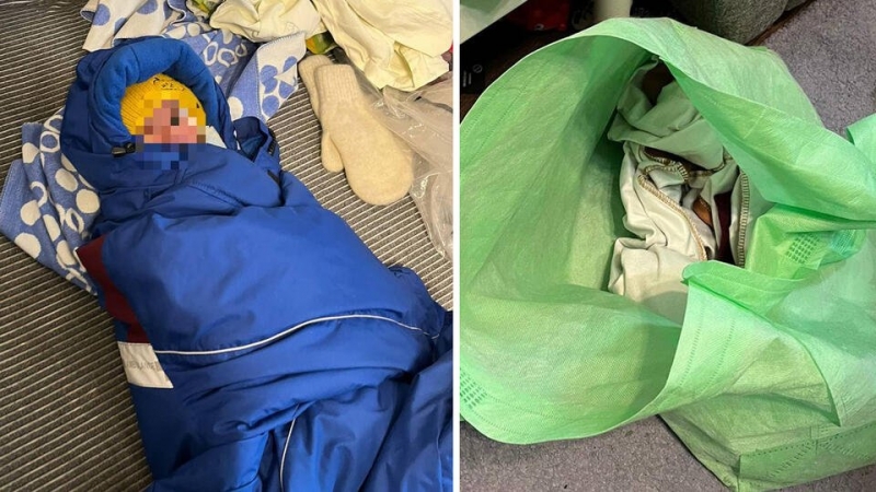 Мать младенца, оставившая его в сумке у дома, объявлена в розыск