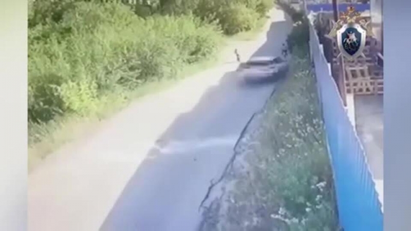 Камера засняла, как пьяный водитель сбил детей, сбегая от полиции