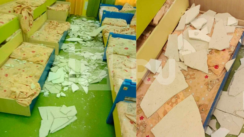 Штукатурка обвалилась на малышей в детском саду в Видном