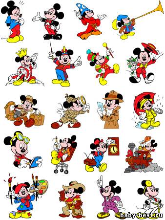 Клипарт - Популярный Микки