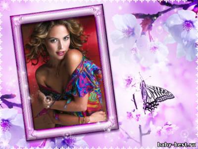 Рамка весенняя "Розовая весна"