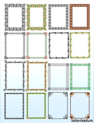Классические рамки в векторе #2.