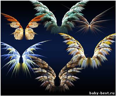 Клипарт для фотошопа - Крылья