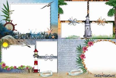 Рамки для фотошопа - Морские