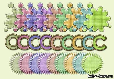 Стили для фотошопа - Ситцевые