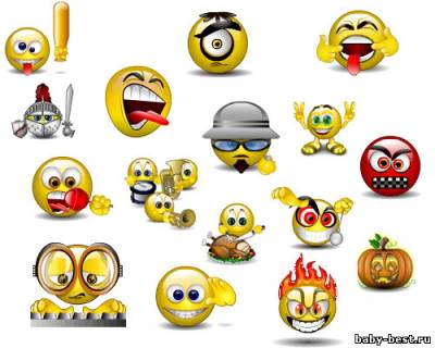 Огромная коллекция смайликов на все случаи жизни