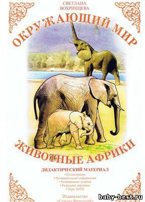 Окружающий мир животные Африки. Дидактический материал