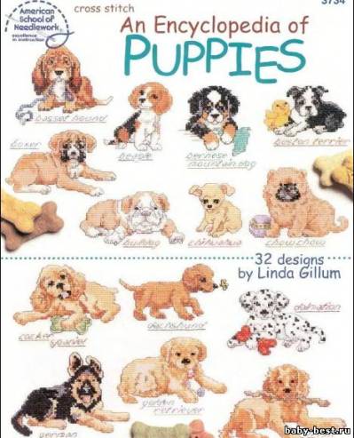 An Encyclopedia of Puppies / Энциклопедия по вышивке собак