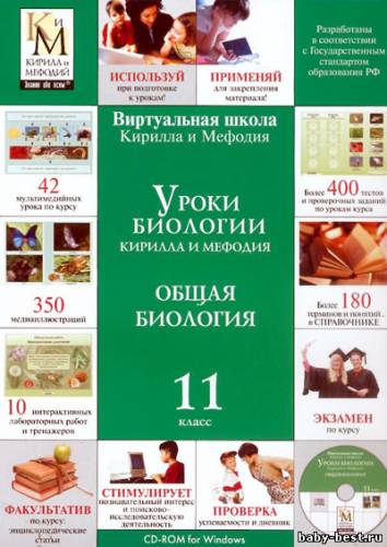 Уроки биологии Кирилла и Мефодия. 6,7,8,10,11 классы (2007)
