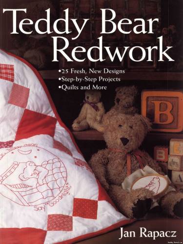 Teddy Bear Redwork