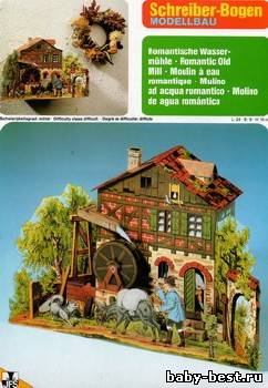 Бумажные макеты. Мельницы. Распечатай, выреж, склей