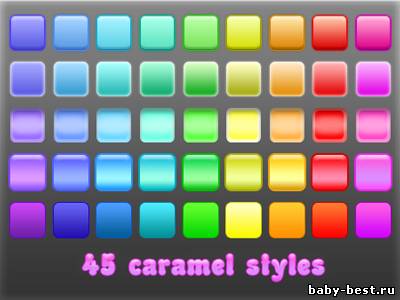 Яркие красивые стили для фотошопа