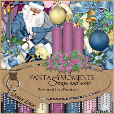 Скрап-набор - Зимняя любовь