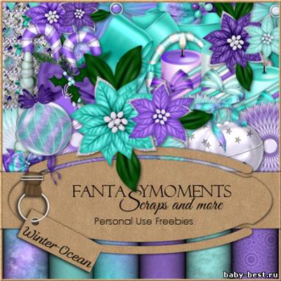 Скрап-набор - Зимний океан