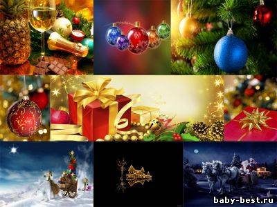 Широкоформатные обои и картинки на рабочий стол Новый год и Рождество