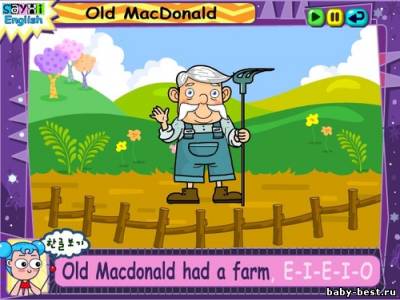 Sayhisongs - английские песни для детей (2004) swf
