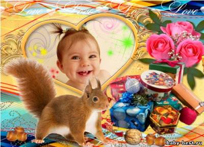 Рамка для фото - Бельчонок