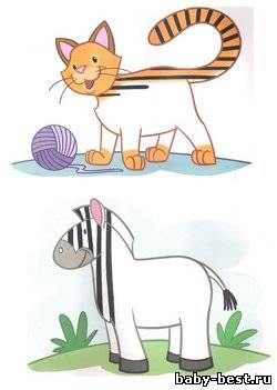 Готовим руку к письму. Игры с карандашом и красками. Животные