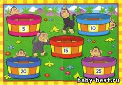 Дидактические игры. Счет. Голодные обезьяны
