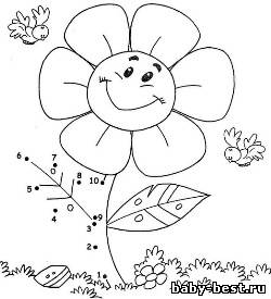 Игры с карандашом и бумагой. Соедини по цифрам