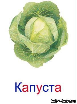 Карточки Глена Домана. Овощи