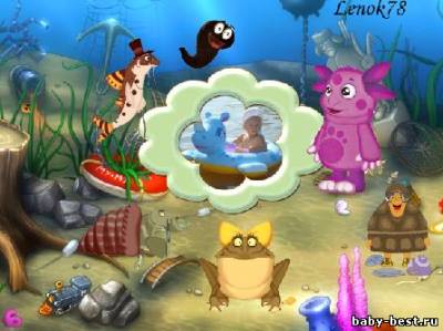 Детская рамка для фото - Лунтик и жители пруда